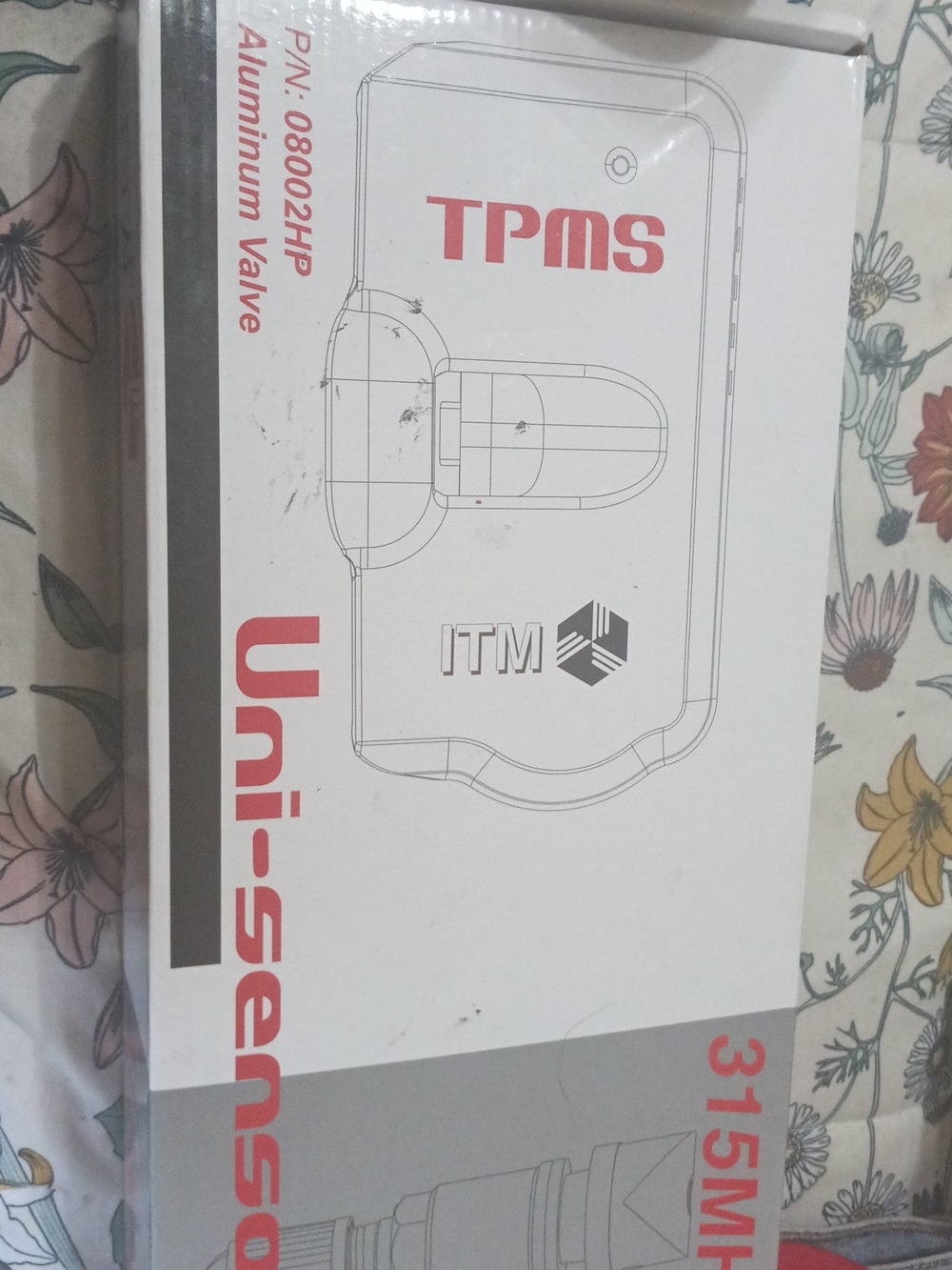 Uni-sensor TPMS Tire Pressure Monitor Sensor - White/Grey